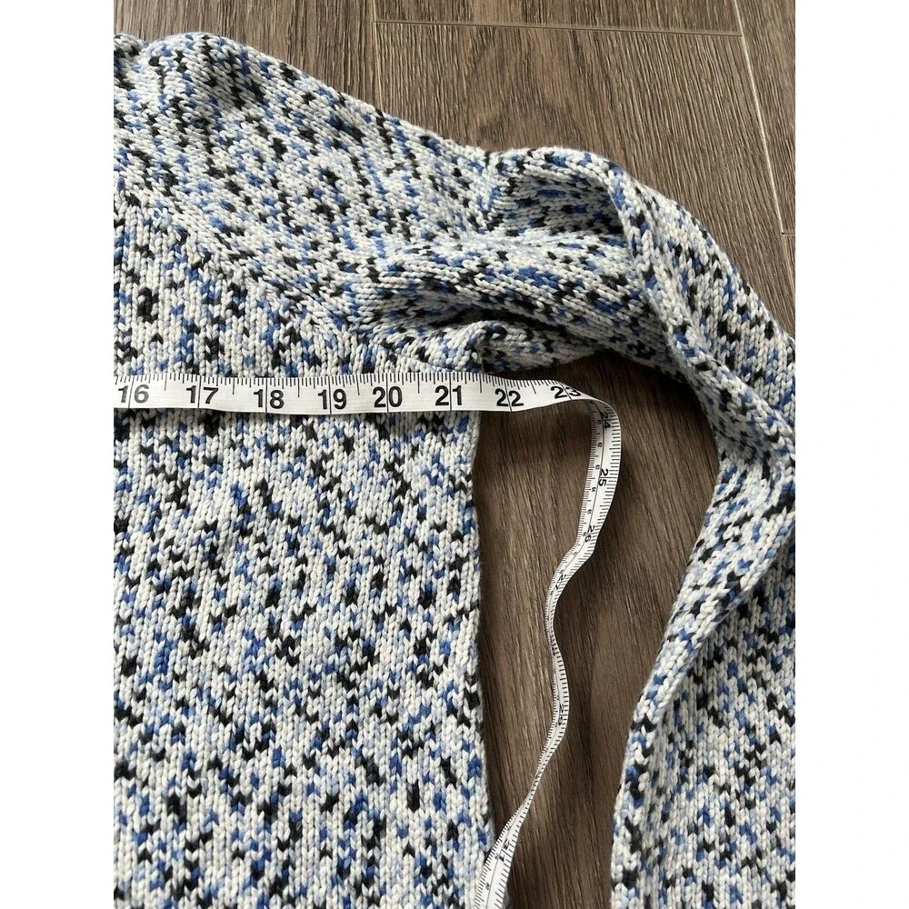Talbots Sweater XL Petite Roll Mock Neck Pullover Knit Plus Cotton Blend Coastal - Picture 8 of 9